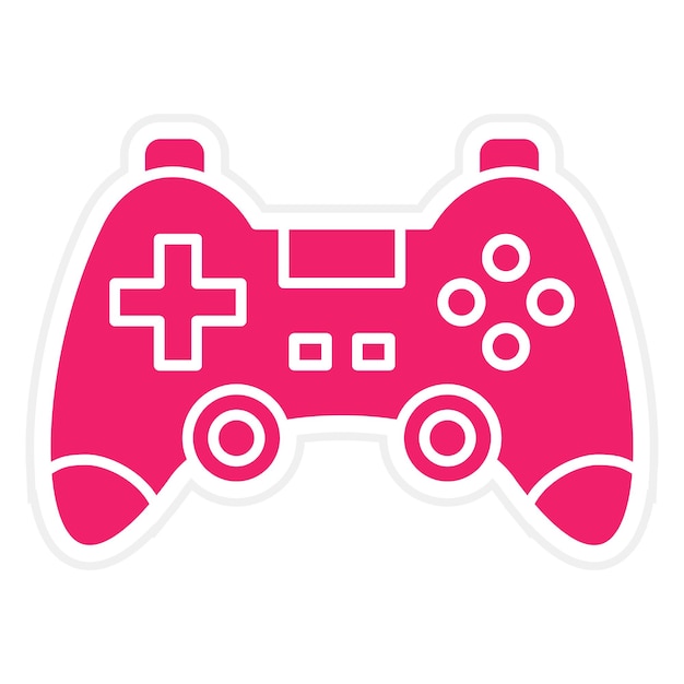 Diseño vectorial del estilo del icono del gamepad