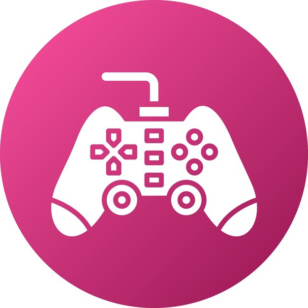 Diseño vectorial del estilo del icono del gamepad