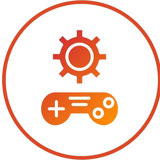 Diseño vectorial de estilo de icono de gamificación