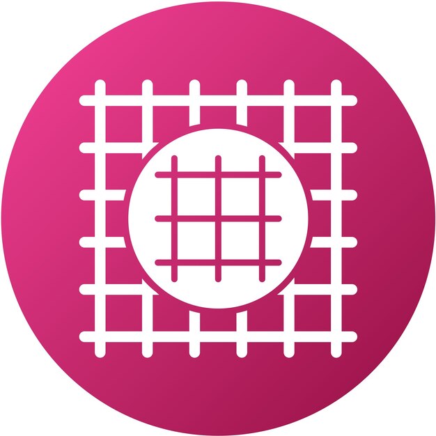Diseño vectorial Estilo del icono de la gasa de alambre