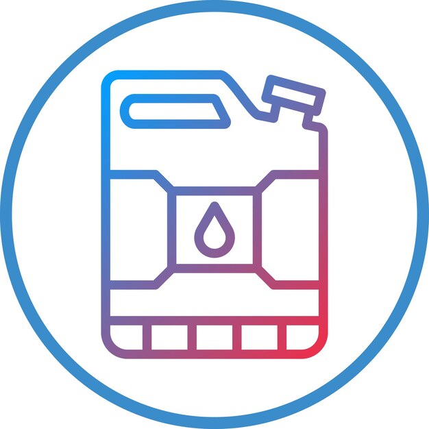 Diseño vectorial Estilo del icono de la gasolina