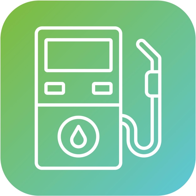 Diseño vectorial Estilo del icono de la gasolina