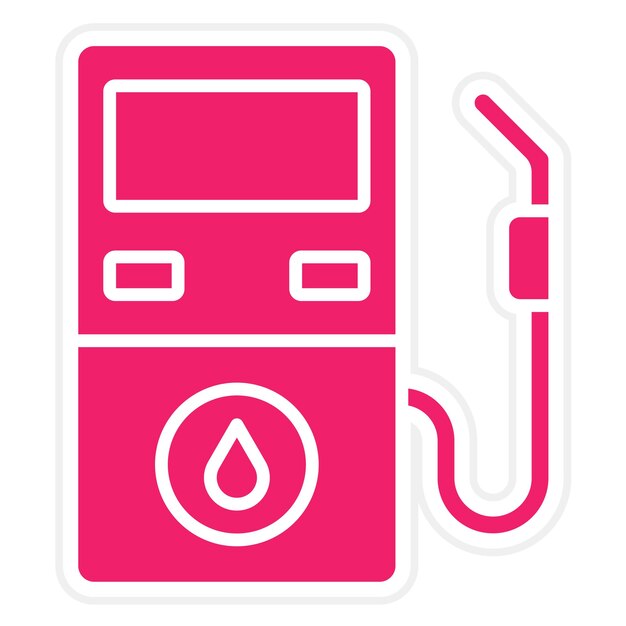 Diseño vectorial Estilo del icono de la gasolina