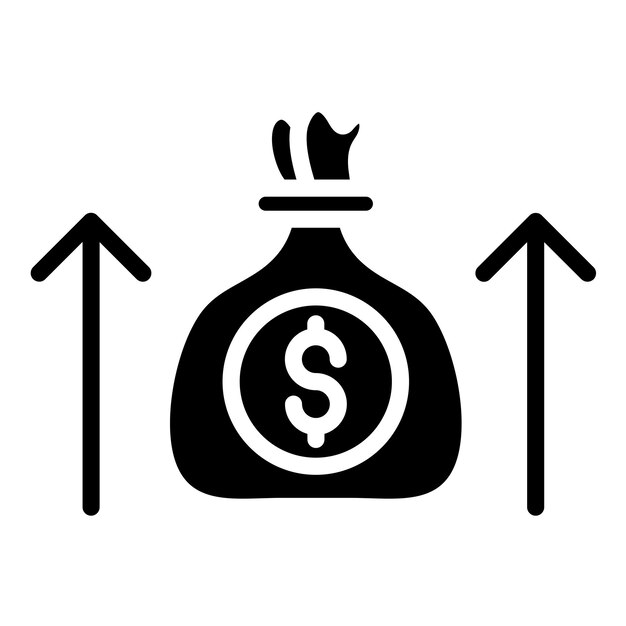 Diseño vectorial de estilo de icono de gasto