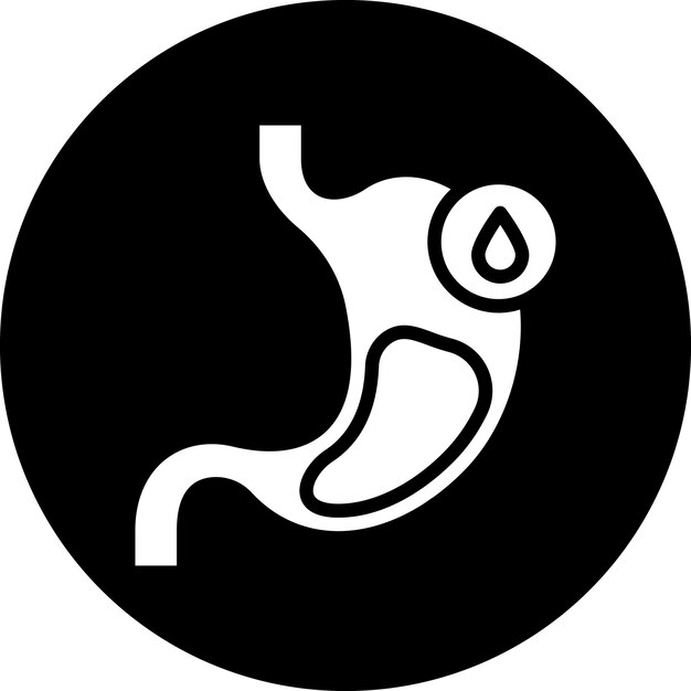 Vector diseño vectorial estilo del icono de gastroenterología