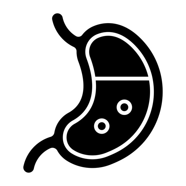 Diseño vectorial Estilo del icono de gastroenterología