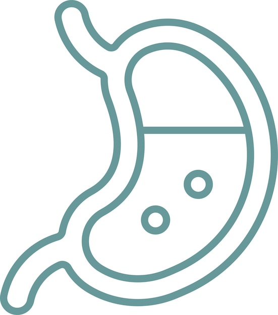 Diseño vectorial Estilo del icono de gastroenterología