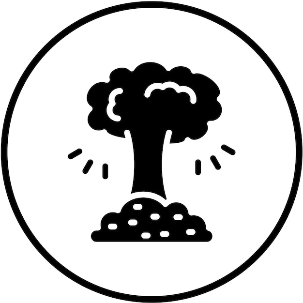 Diseño vectorial Estilo del icono del géiser