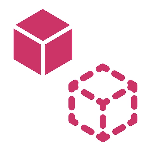 Diseño vectorial Estilo de icono de gemelos digitales