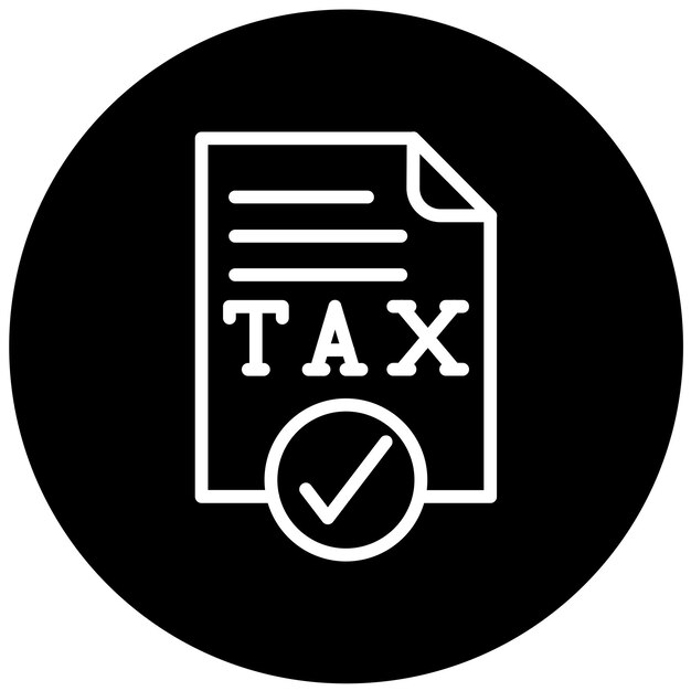 Diseño vectorial Estilo del icono del genio del impuesto