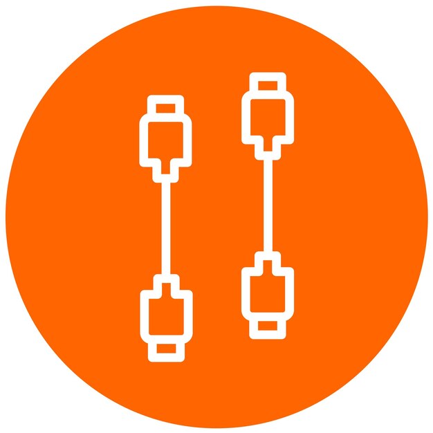 Diseño vectorial Estilo del icono de gestión de cables