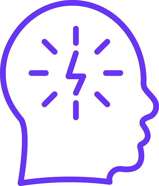 Diseño vectorial Estilo del icono de gestión del dolor