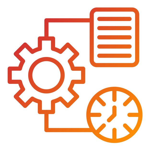 Diseño vectorial Estilo del icono de gestión del estrés