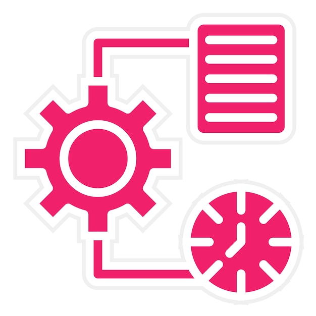 Diseño vectorial Estilo del icono de gestión del estrés