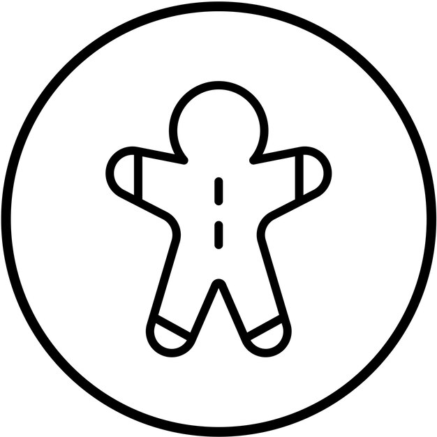Diseño vectorial del estilo del icono de Gingerbread Grove