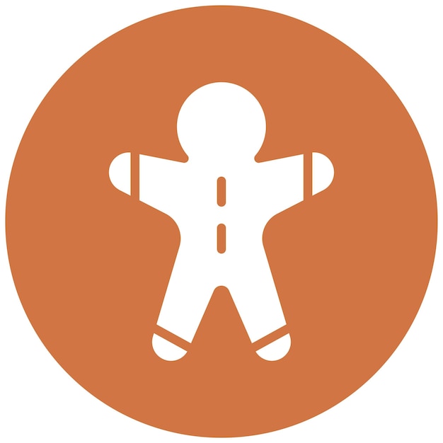 Diseño vectorial del estilo del icono de Gingerbread Grove