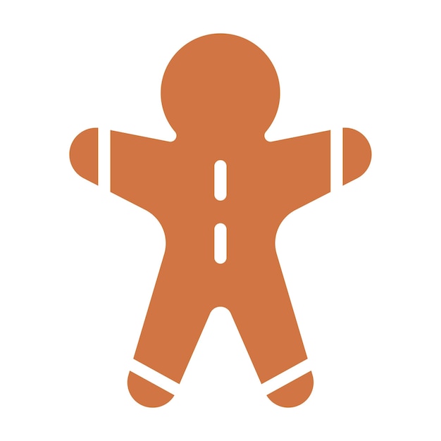 Diseño vectorial del estilo del icono de Gingerbread Grove