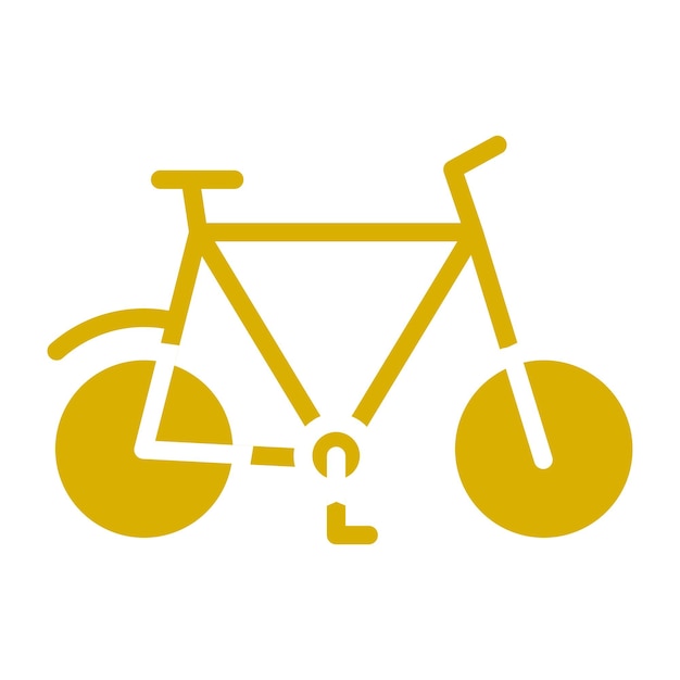 Diseño vectorial de estilo de icono de gira en bicicleta