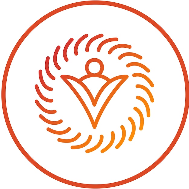 Diseño vectorial estilo de icono de giro animado