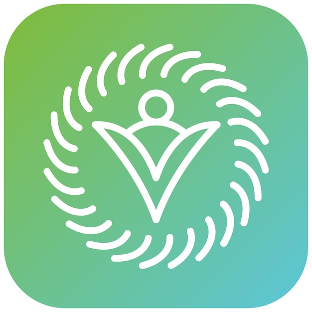 Diseño vectorial estilo de icono de giro animado