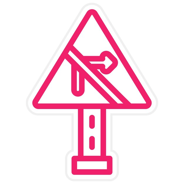 Diseño vectorial sin estilo de icono de giro a la derecha