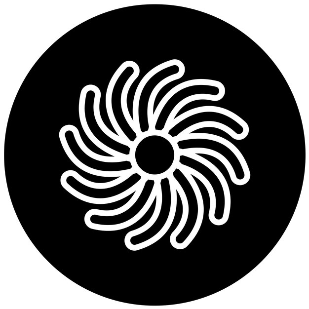 Diseño vectorial Estilo del icono de giro