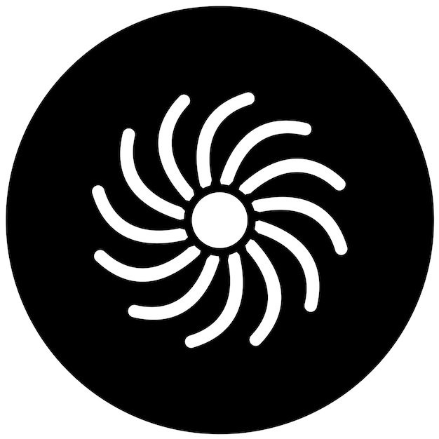Diseño vectorial Estilo del icono de giro