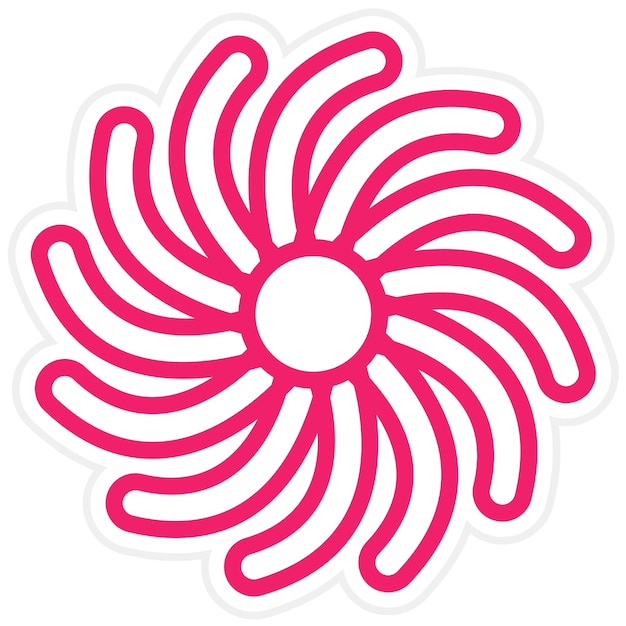 Diseño vectorial Estilo del icono de giro