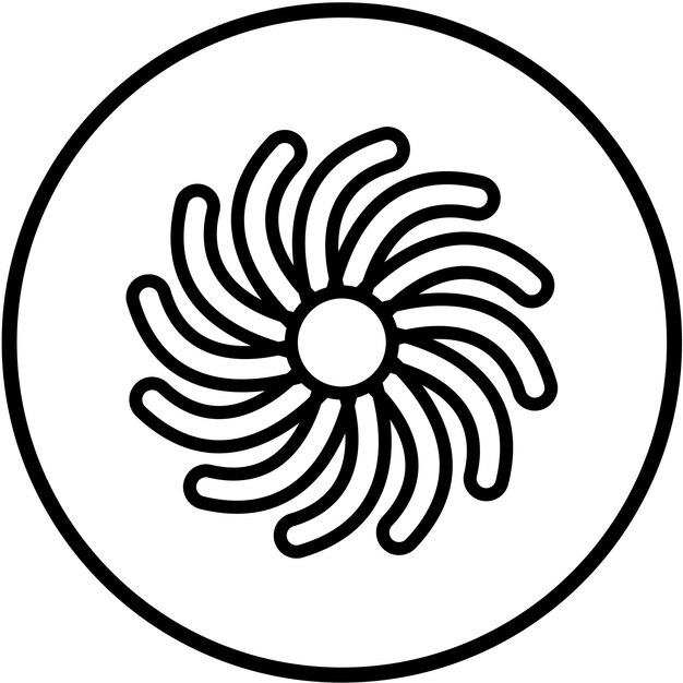 Diseño vectorial Estilo del icono de giro