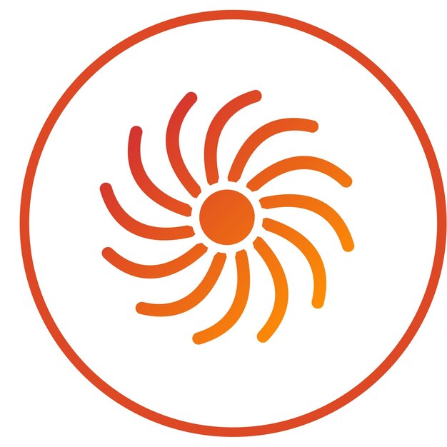 Diseño vectorial Estilo del icono de giro