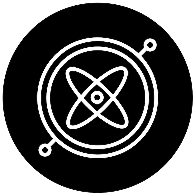 Diseño vectorial estilo de icono giroscópico