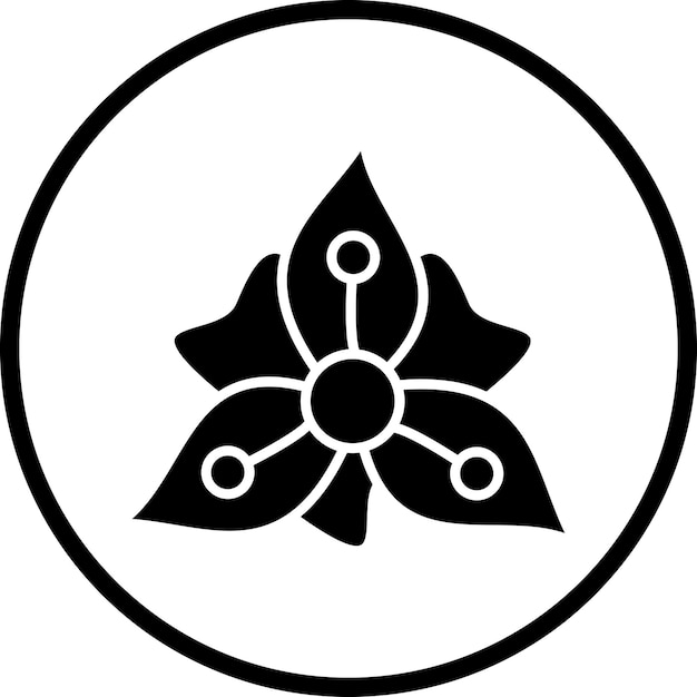 Diseño vectorial Estilo del icono de Gladiolus