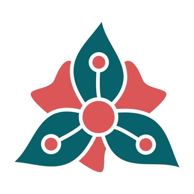 Diseño vectorial Estilo del icono de Gladiolus