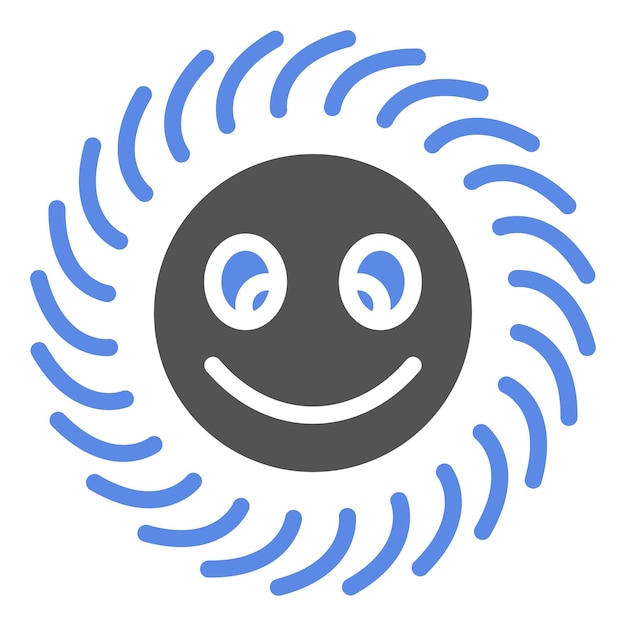 Diseño vectorial Estilo del icono de Gleeful Gyrator