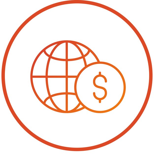 Diseño vectorial Estilo de icono global