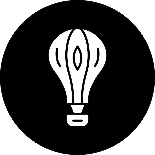 Diseño vectorial de estilo de icono de globo aéreo