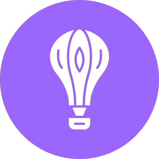 Diseño vectorial de estilo de icono de globo aéreo