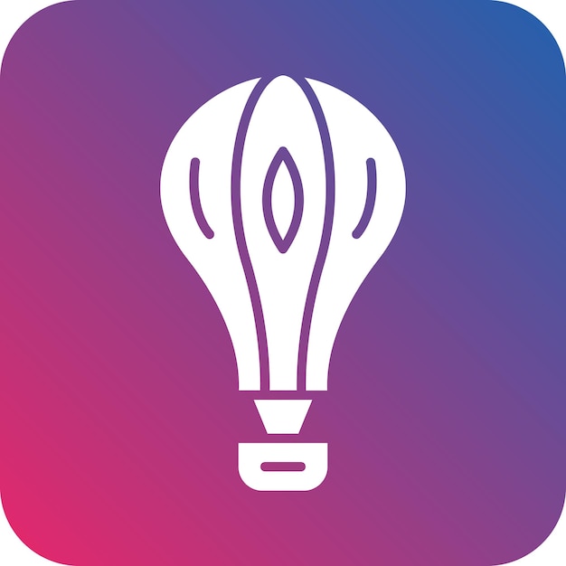 Diseño vectorial de estilo de icono de globo aéreo