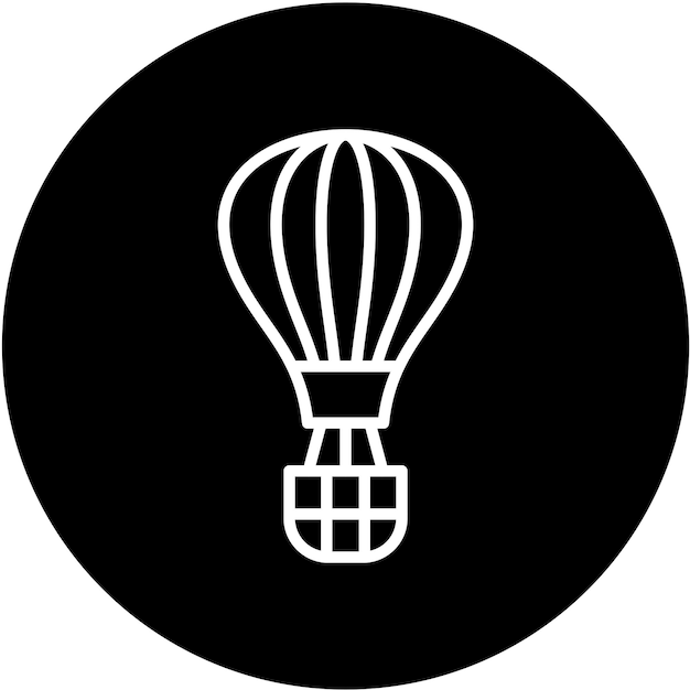 Diseño vectorial de estilo de icono de globo aéreo