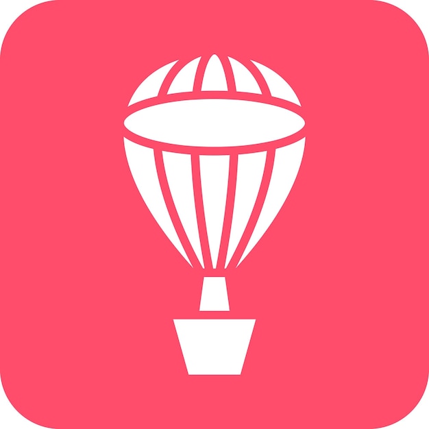 Diseño vectorial de estilo de icono de globo de aire caliente
