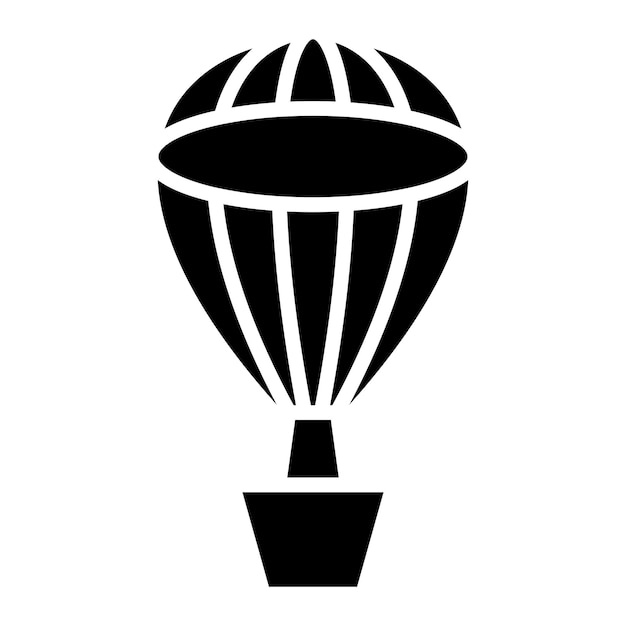Diseño vectorial de estilo de icono de globo de aire caliente