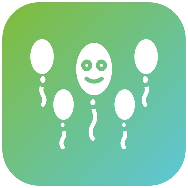 Diseño vectorial estilo de icono de globo de fiesta
