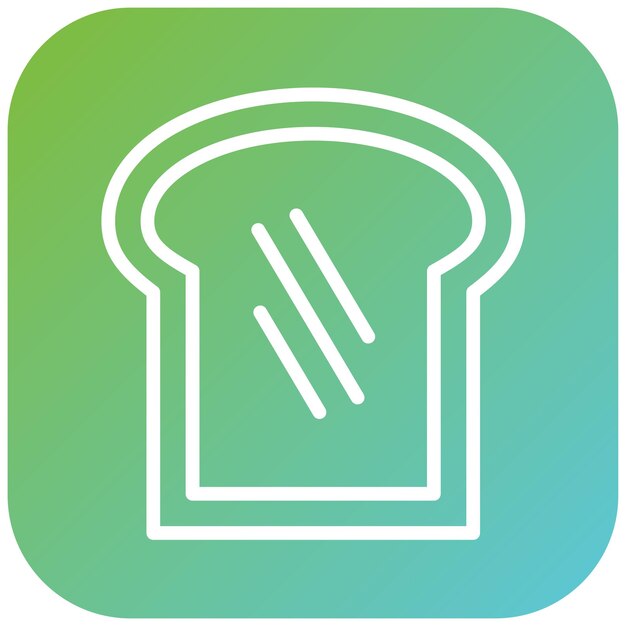 Diseño vectorial Estilo del icono de las golosinas tostadas
