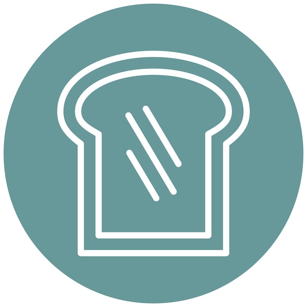 Diseño vectorial Estilo del icono de las golosinas tostadas
