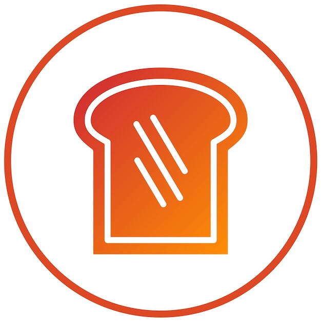 Diseño vectorial Estilo del icono de las golosinas tostadas