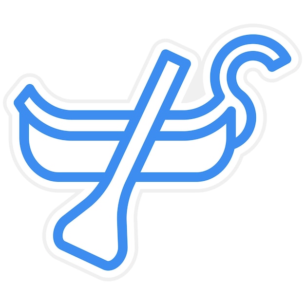 Diseño vectorial Estilo del icono de la góndola