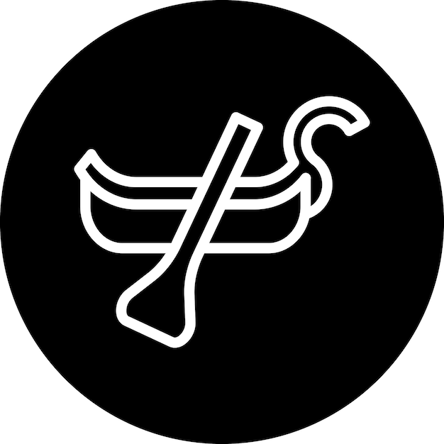 Diseño vectorial Estilo del icono de la góndola