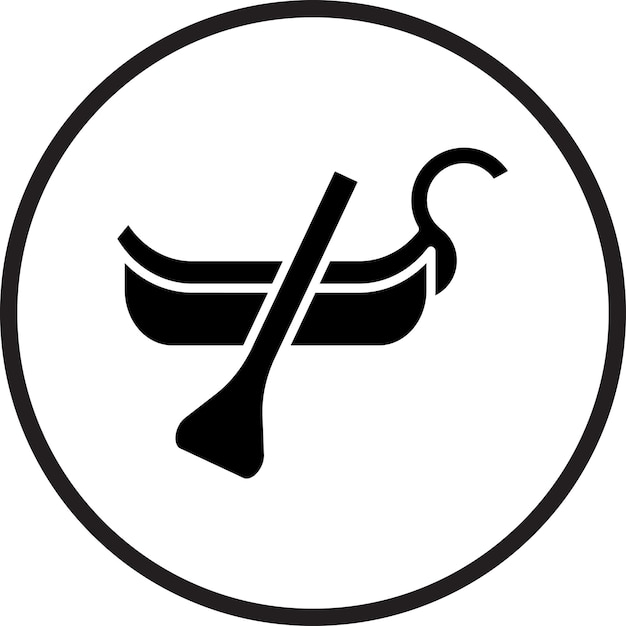 Diseño vectorial Estilo del icono de la góndola