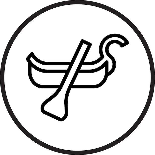 Diseño vectorial Estilo del icono de la góndola