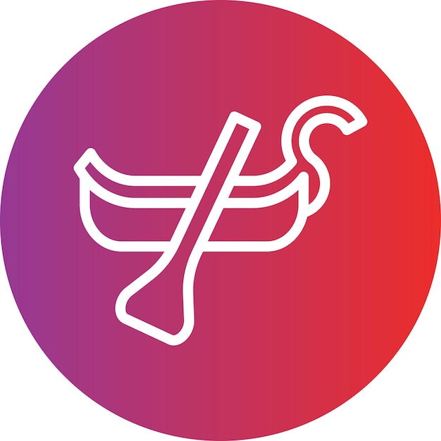 Diseño vectorial Estilo del icono de la góndola